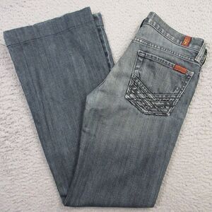 7 For All Mankind‎ Womens Dojo Flare Jeans size 29, Tag says 27 Low Rise Y2K